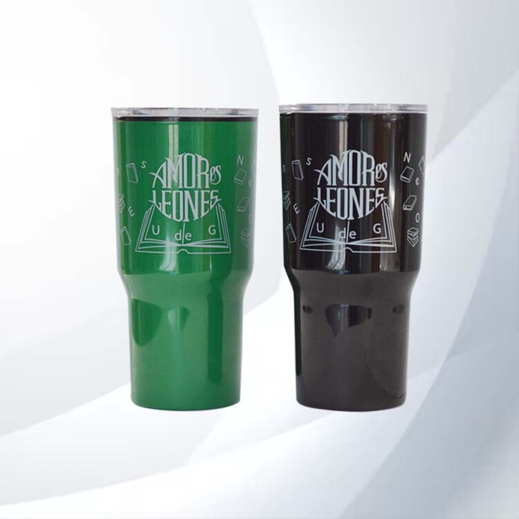 Vaso doble pared letras