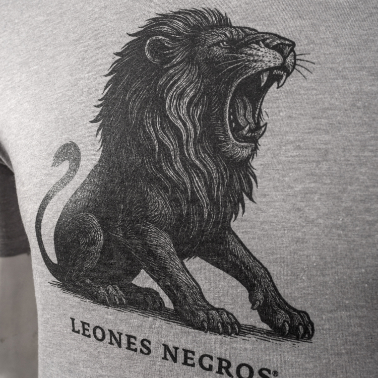 T-SHIRT PREMIUM LEON GRIS - Imagen 3
