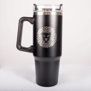 TERMO ESTILO TARRO LEONES NEGROS